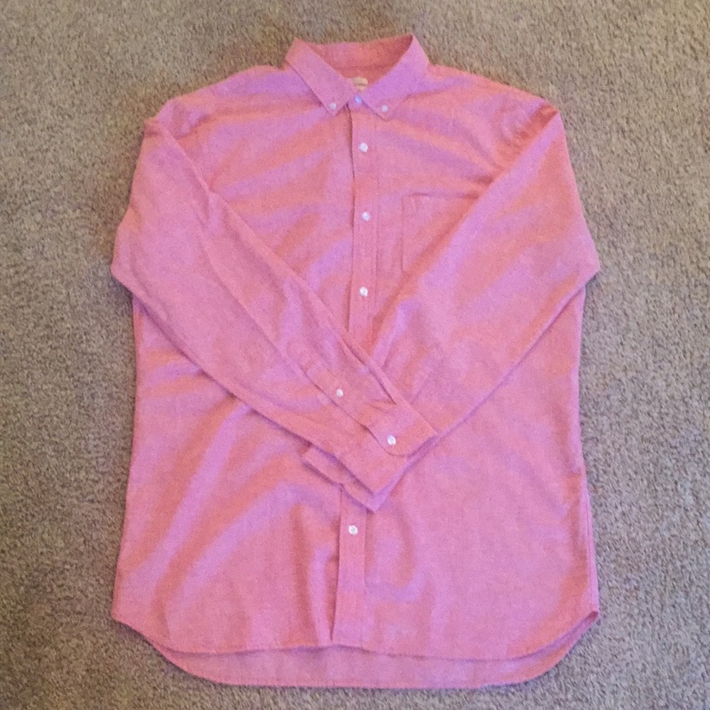 NWOT Old Navy Pink Button Down Shirt XLT Slim